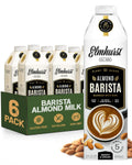 Elmhurst Barista Almond Milk 32oz (6-Pack) - Extra Creamy for Coffee