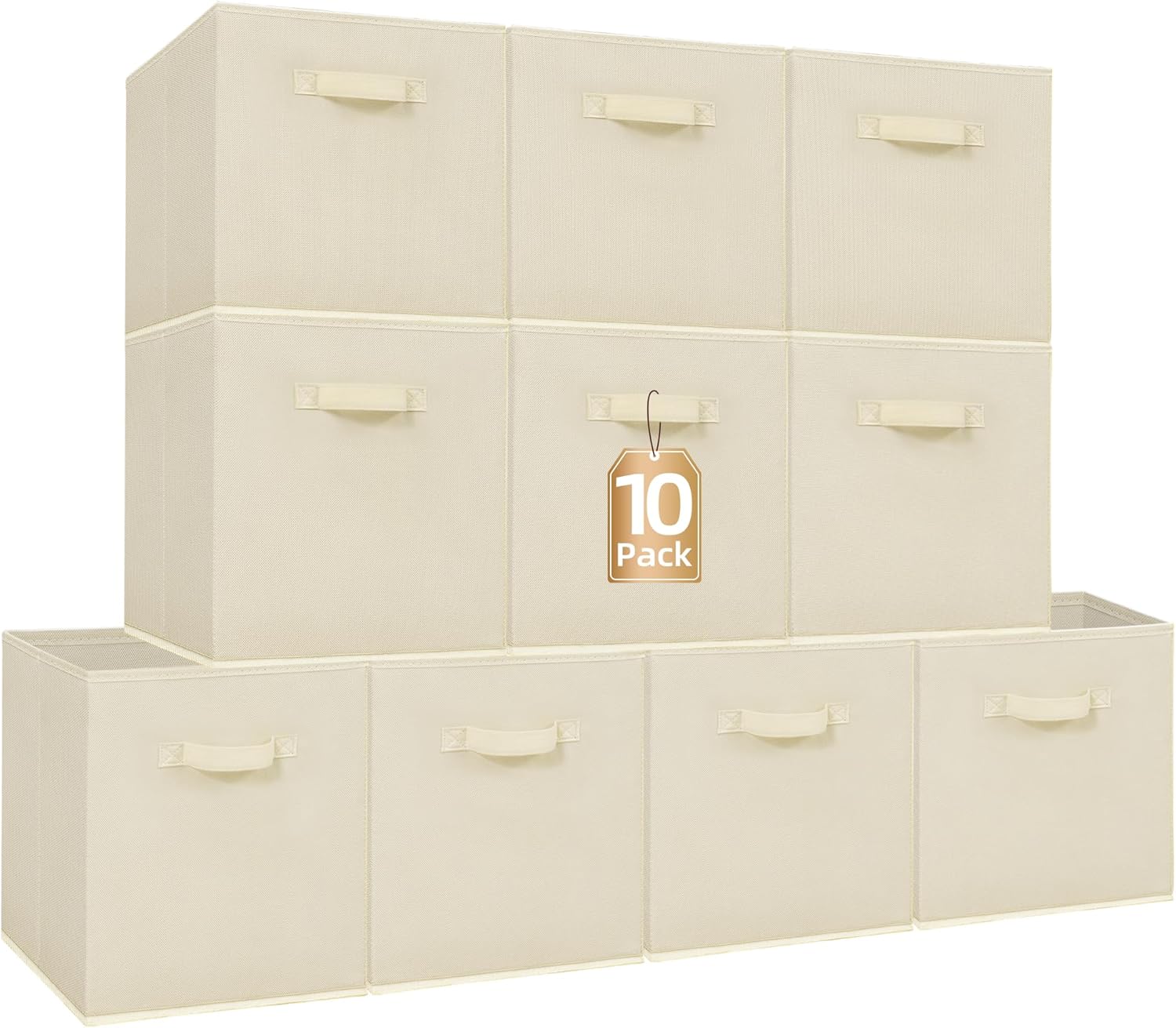 Durable 13 Inch Storage Cubes for Organization - 10 Pack