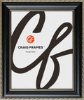 Craig Frames Victoria 26x28 Picture Frame, Ornate Black and Gold