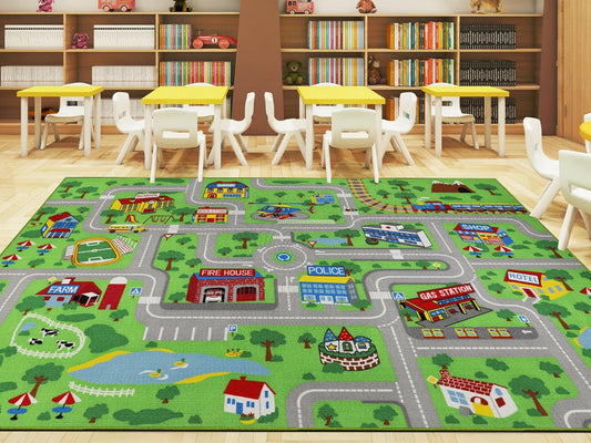 Capslpad Kids Rug Educational Play Rug for Learning Fun