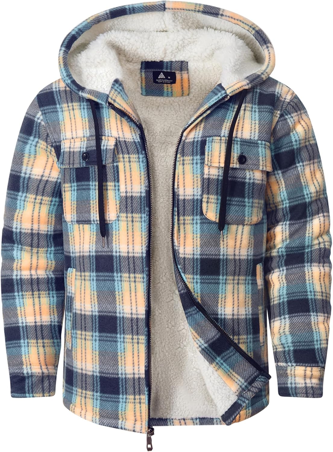 SCODI Men's Flannel Shirt Jacket for Winter Comfort and Style