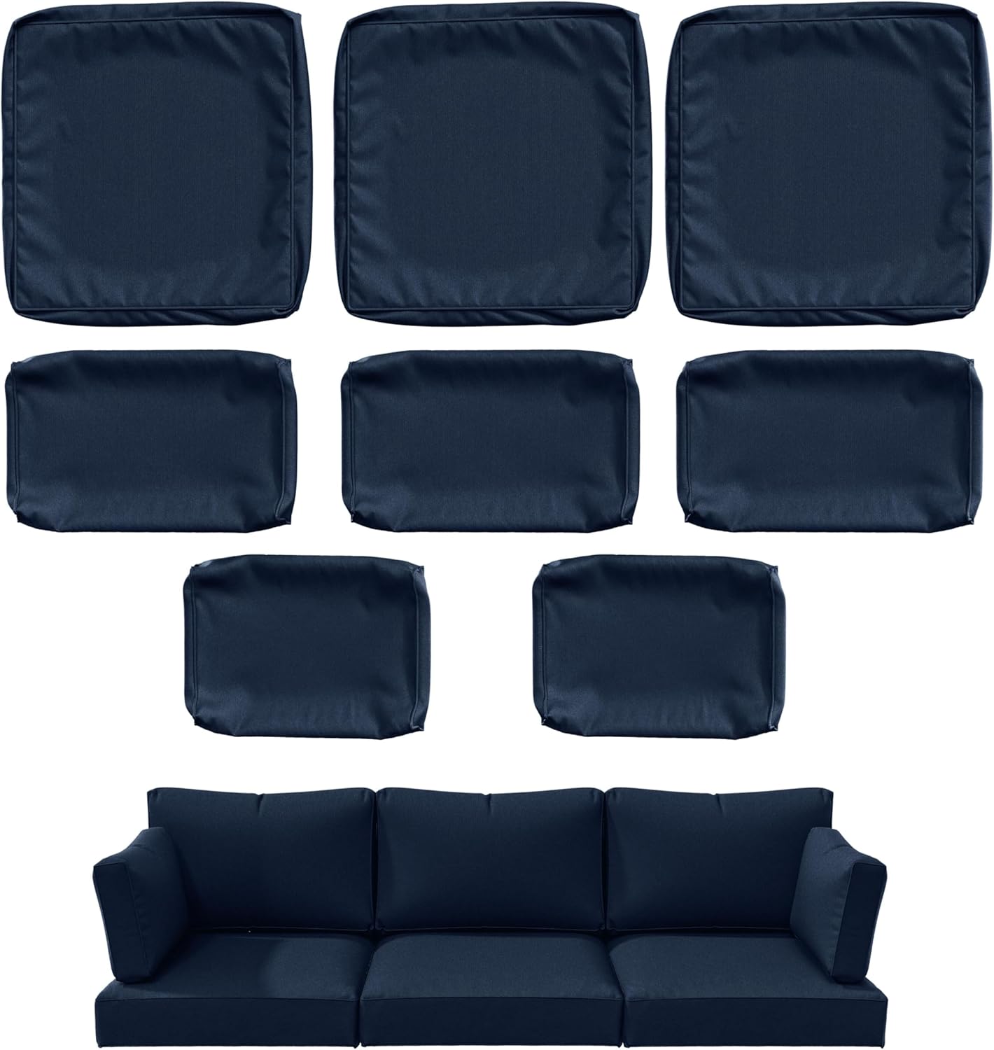 8 pcs Outdoor Cushion Slipcovers for Stylish Patio Comfort