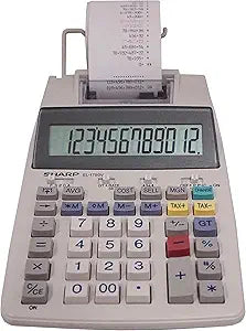 Sharp EL-1750V Two-Color Printing Calculator for Fast Calculations