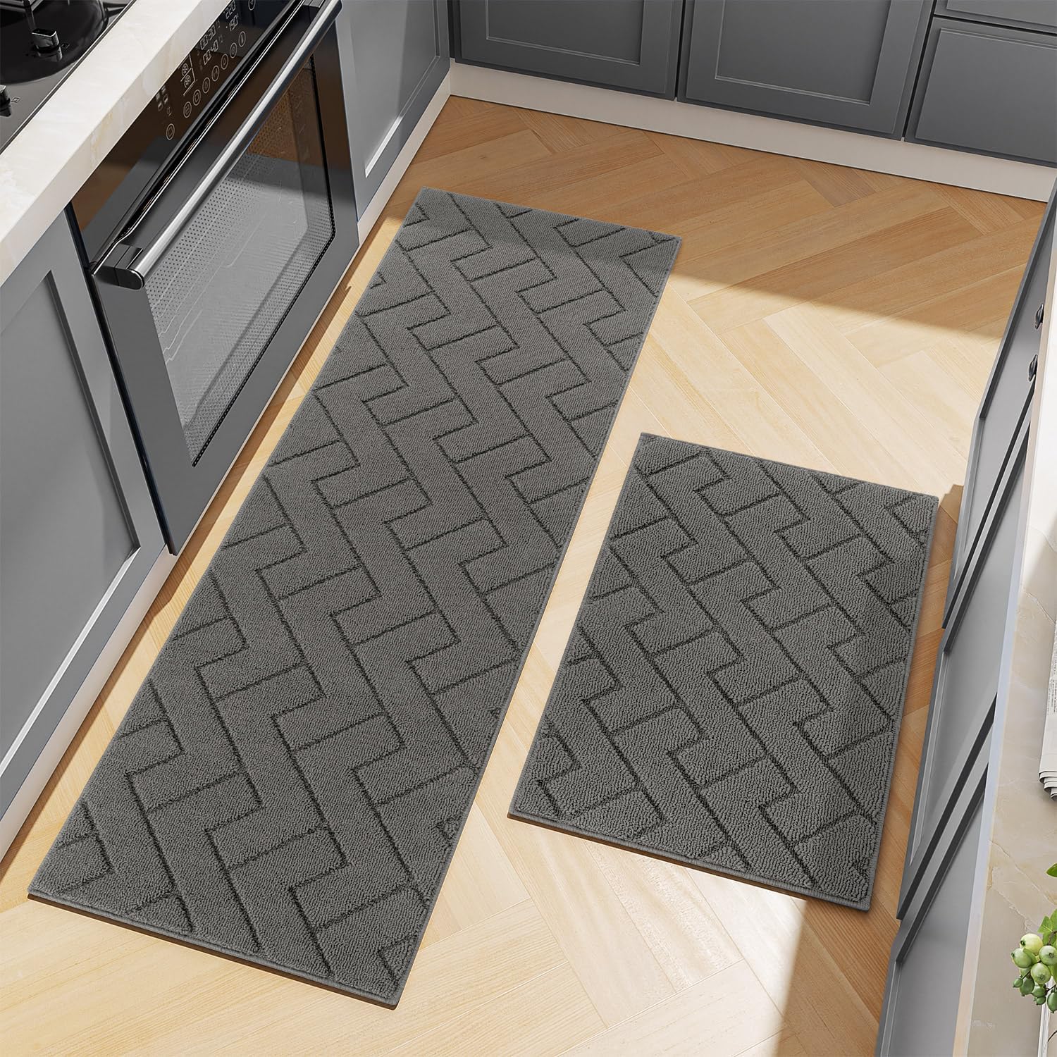 Super Absorbent Kitchen Rugs and Mats Set for Home Use