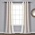 Luxurious Farmhouse Sheer Curtains - 38x95, Beige