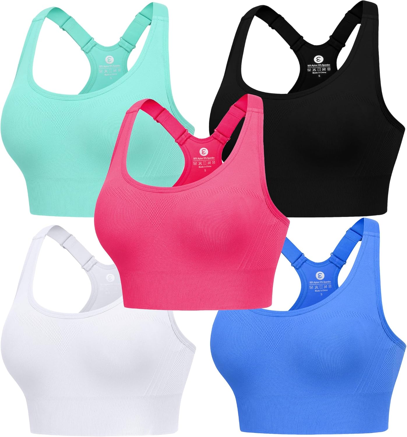 Evcute Adjustable Sports Bras for Women - High Support & Comfort