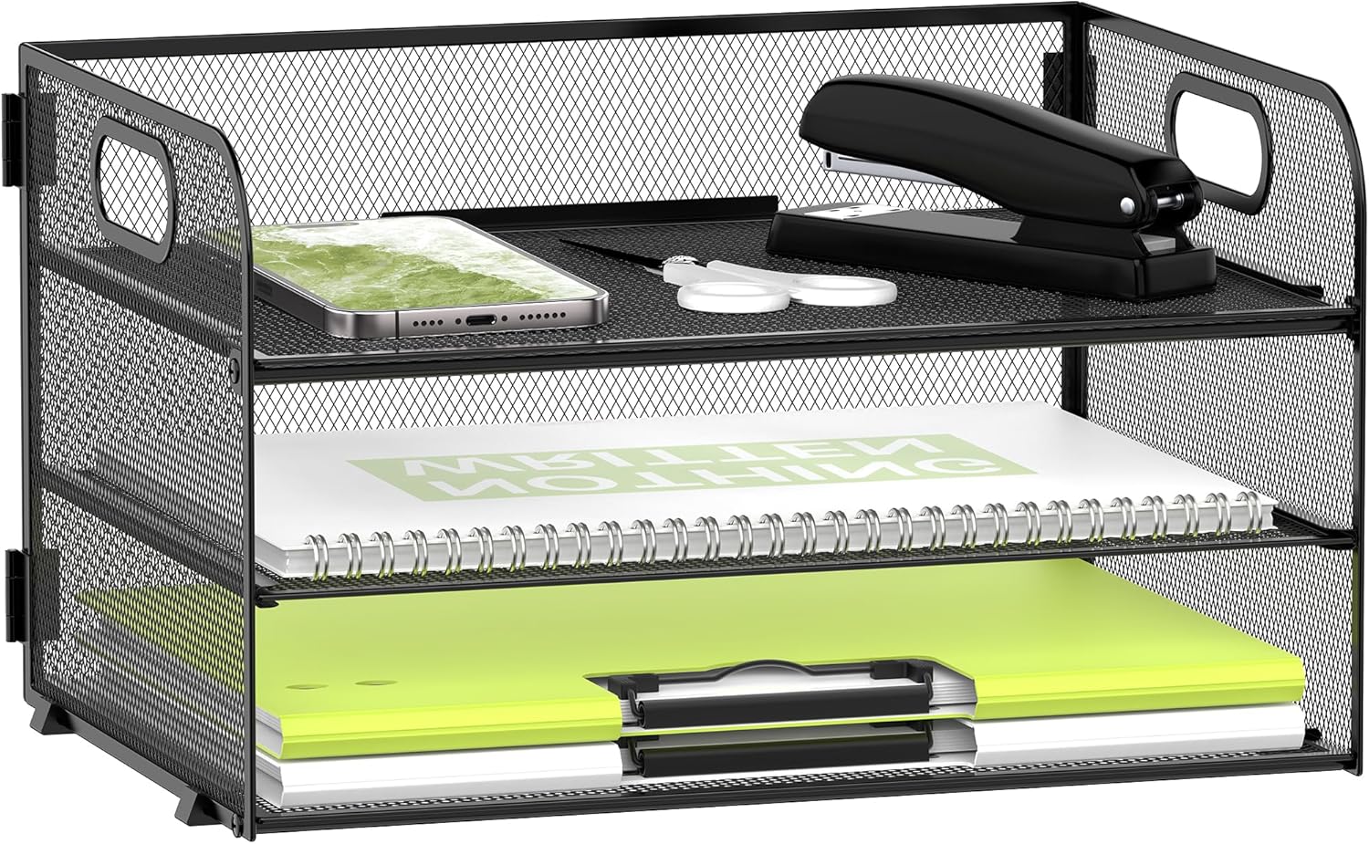 DALTACK 3-Tier Paper Organizer - Efficient Desk Storage