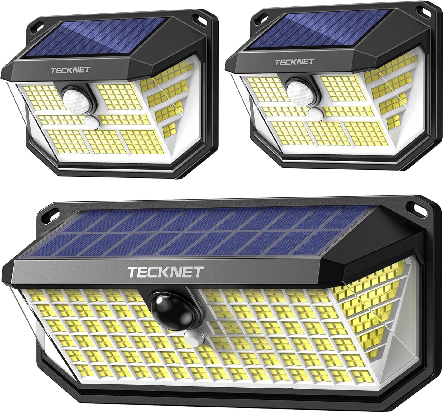TECKNET Super Bright Solar Lights Outdoor for Security and Safety