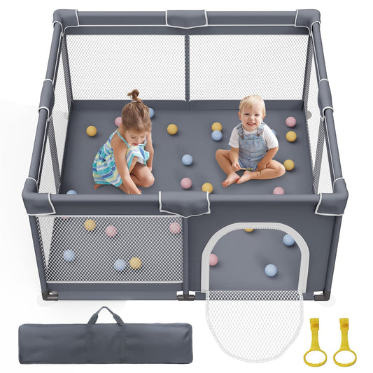 Baby Playpen 50in x 50in, Sturdy Safety Play Area for Toddlers