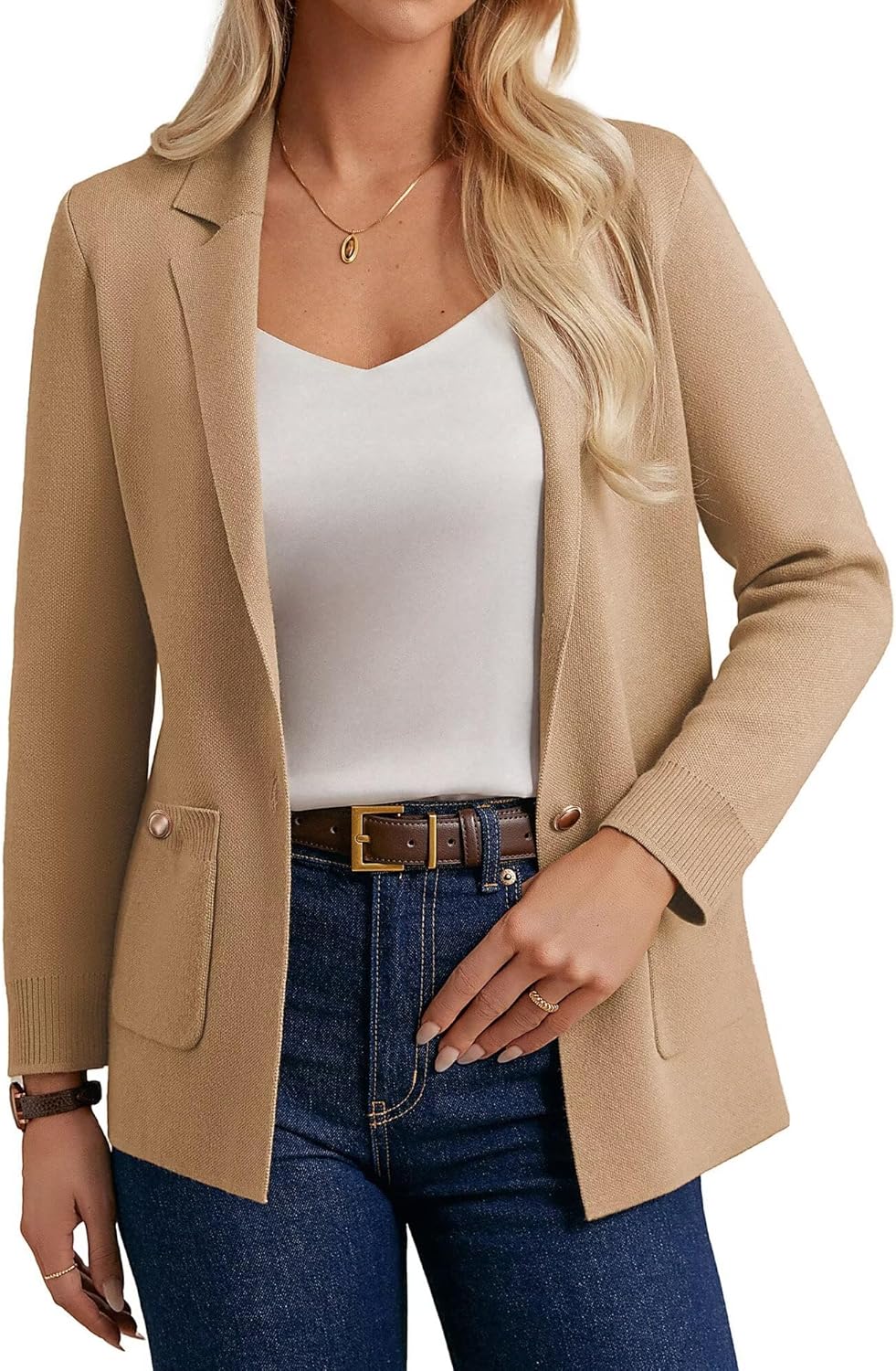 Stylish Women Sweater Blazers for Business Casual Wear
