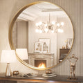 TokeShimi Round Gold Mirror 36 Inch for Modern Home Decor