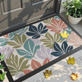Front Door Mat Outside Entrance Doormat 24x36 - Colorful Leaves