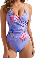 SUUKSESS Women Sexy Wrap Push Up One Piece Swimsuit (Style SVK1)