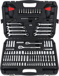 Mechanic's Socket Tool Set With Case, Metric 145-Piece - Starter Kit
