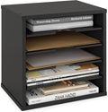 Ballucci File Organizer Paper Sorter 5-Tier Adjustable Shelves - Desk