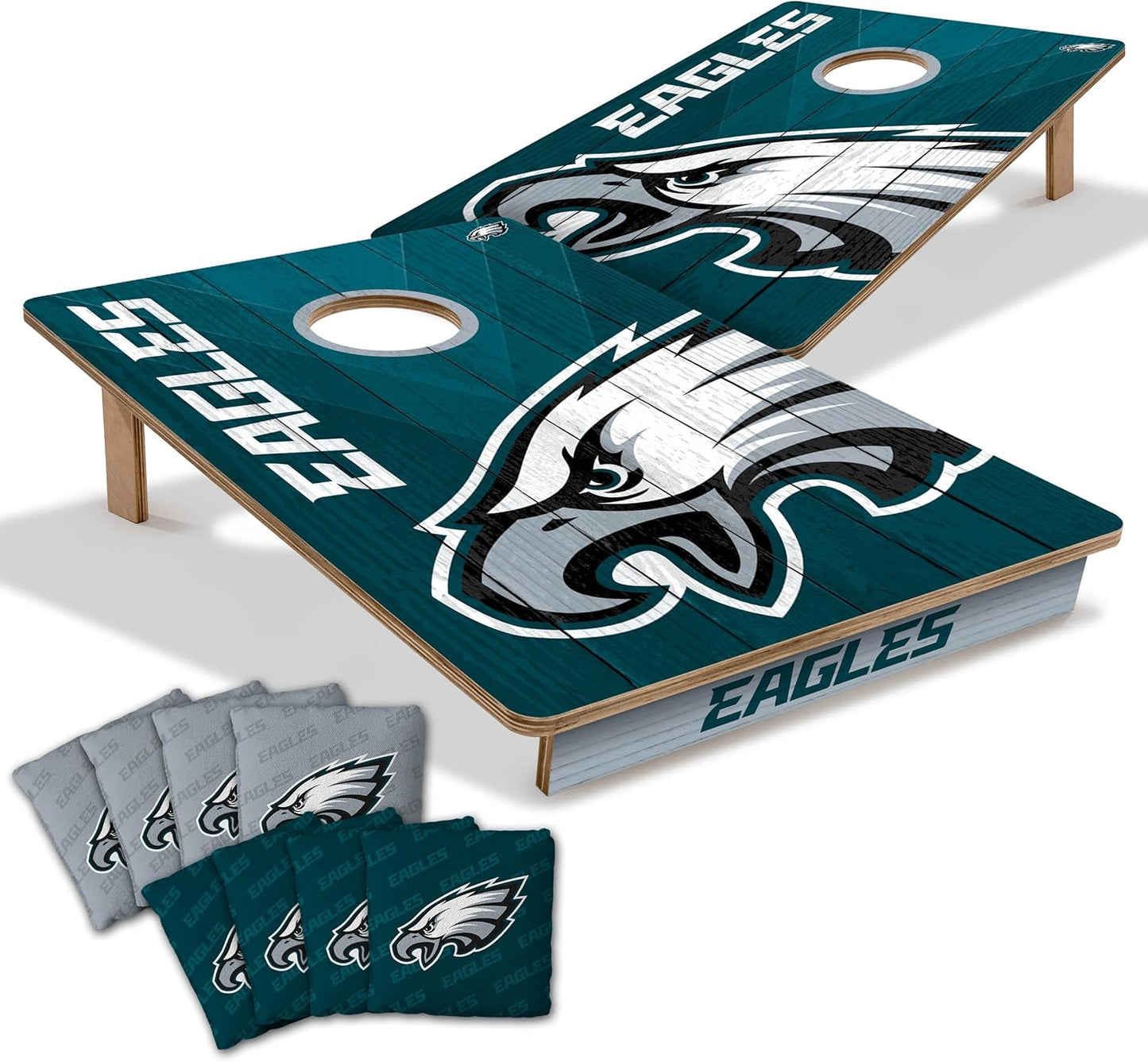 YouTheFan NFL 2 x 3 Wood Cornhole Game with Logo Bags Review