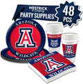 Arizona Wildcats Party Supplies 48 Piece Officially Licensed Set
