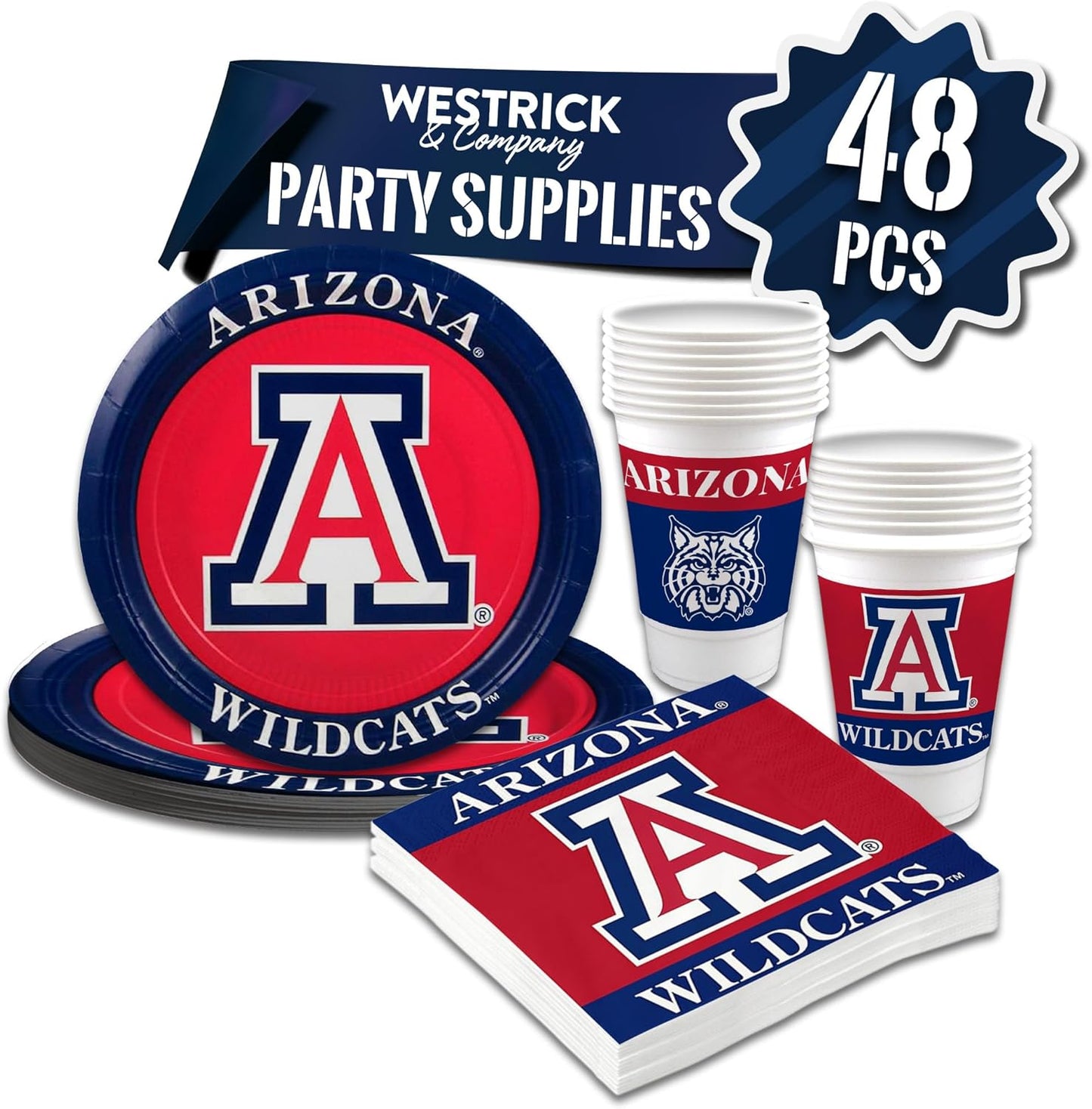 Arizona Wildcats Party Supplies Set for Ultimate Game Day Fun