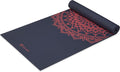 Gaiam Yoga Mat 68in x 24in 6mm Thick Sea Blue Print - Extra Cushion