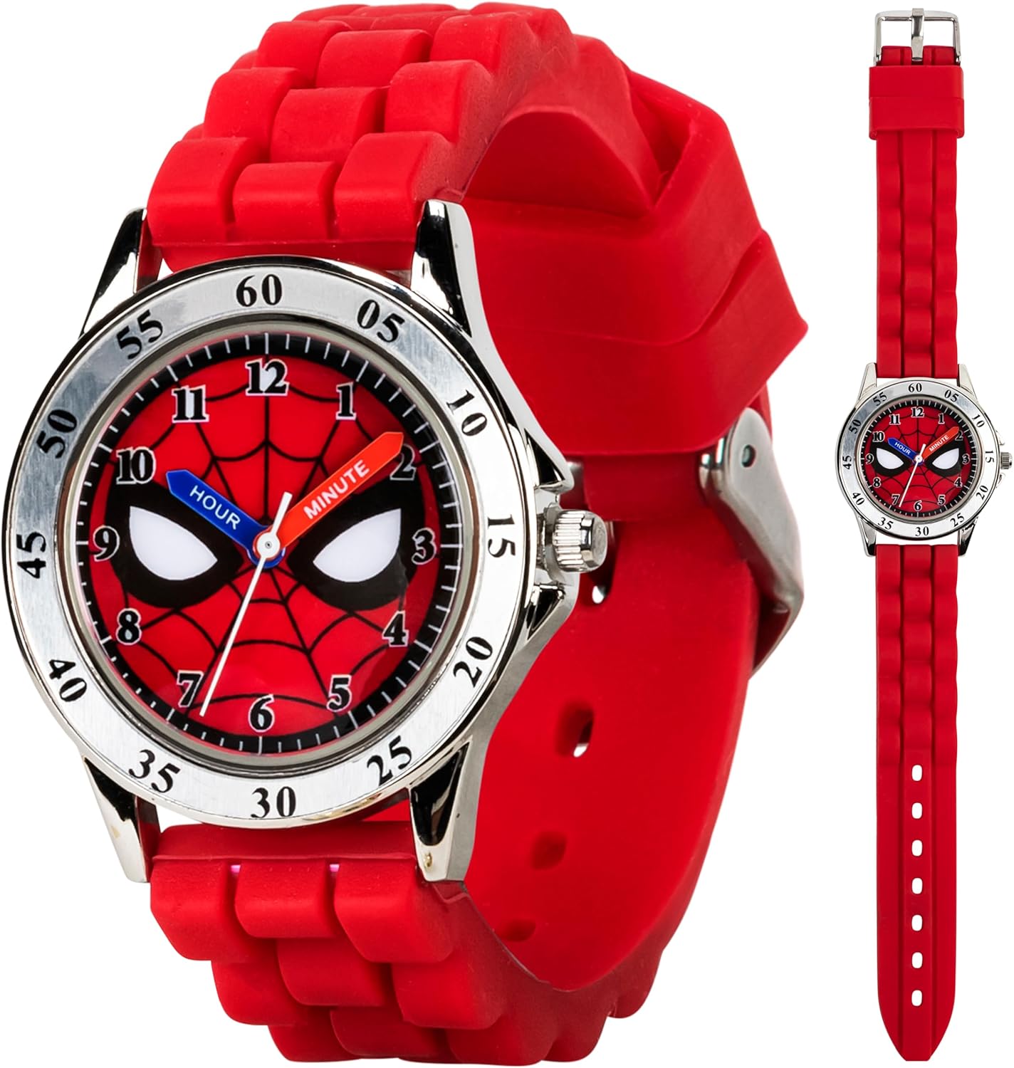Spiderman Time Teacher Watch - Easy Read, Water Resistant