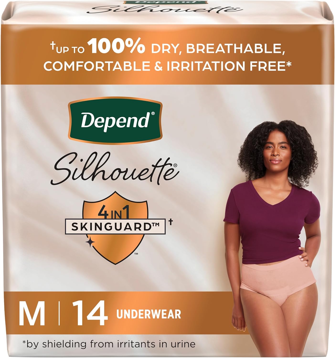 Depend Silhouette Women's Incontinence Underwear, Maximum Absorbency