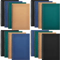 12 Pack Hardcover Spiral Notebook A5 Lined Notebooks - Compact Set
