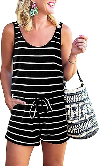 ANRABESS Womens Summer Scoop Neck Sleeveless Casual Tank Top