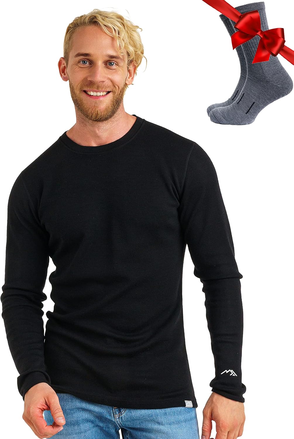 Merino Wool Base Layer for Men - Comfortable Thermal Shirts