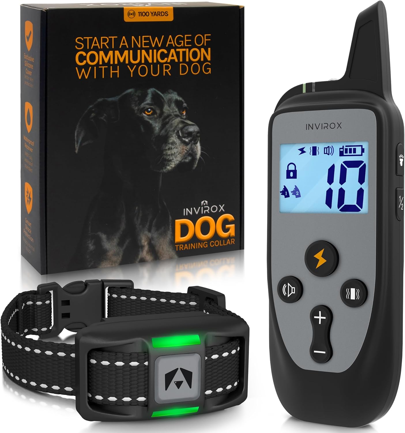 INVIROX Dog Training Collar with Remote Control for Effective Training