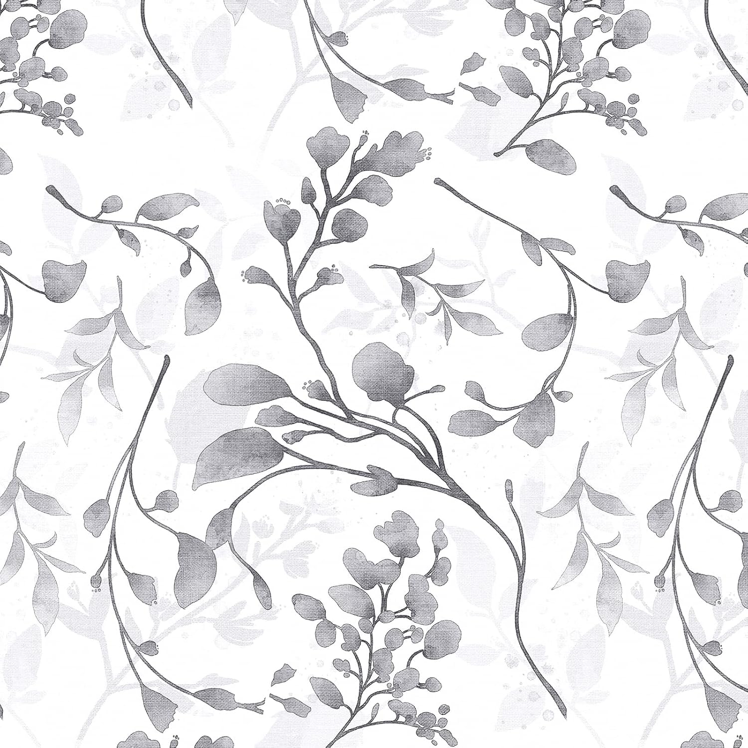 Gray Floral Peel and Stick Wallpaper for Elegant Home Decor