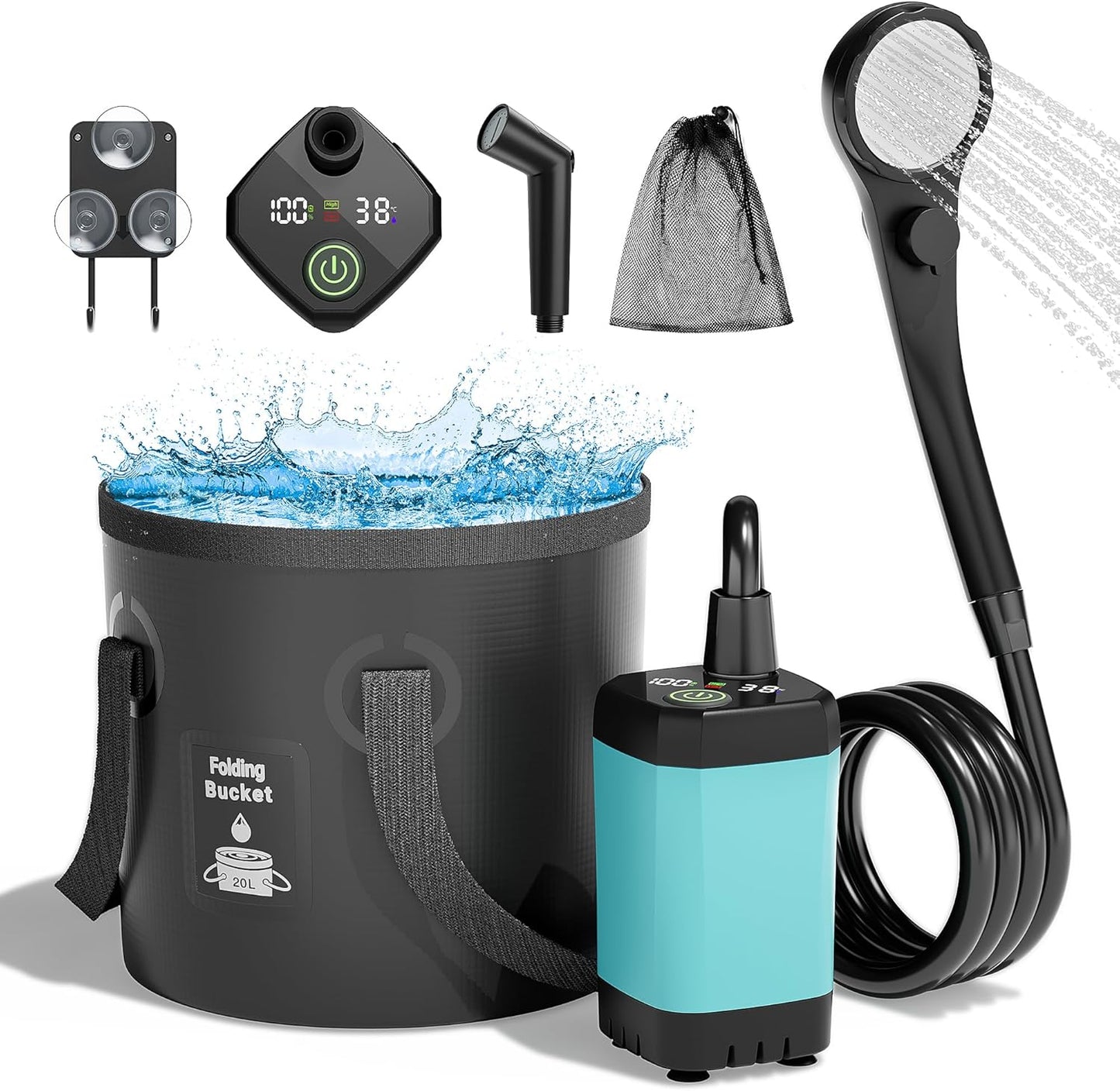 Moriko Portable Camping Shower - Refresh Anywhere!