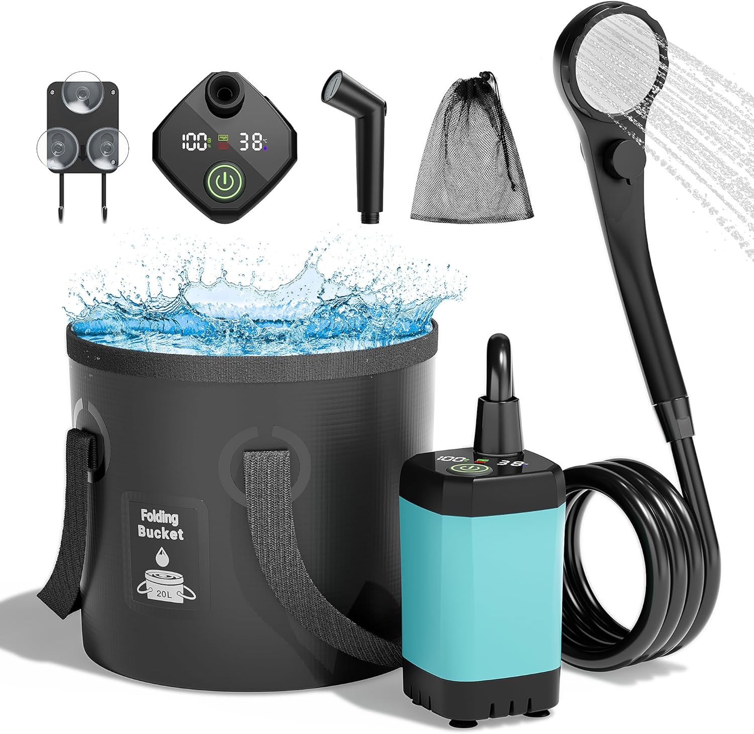 Moriko Portable Camping Shower - Refresh Anywhere!
