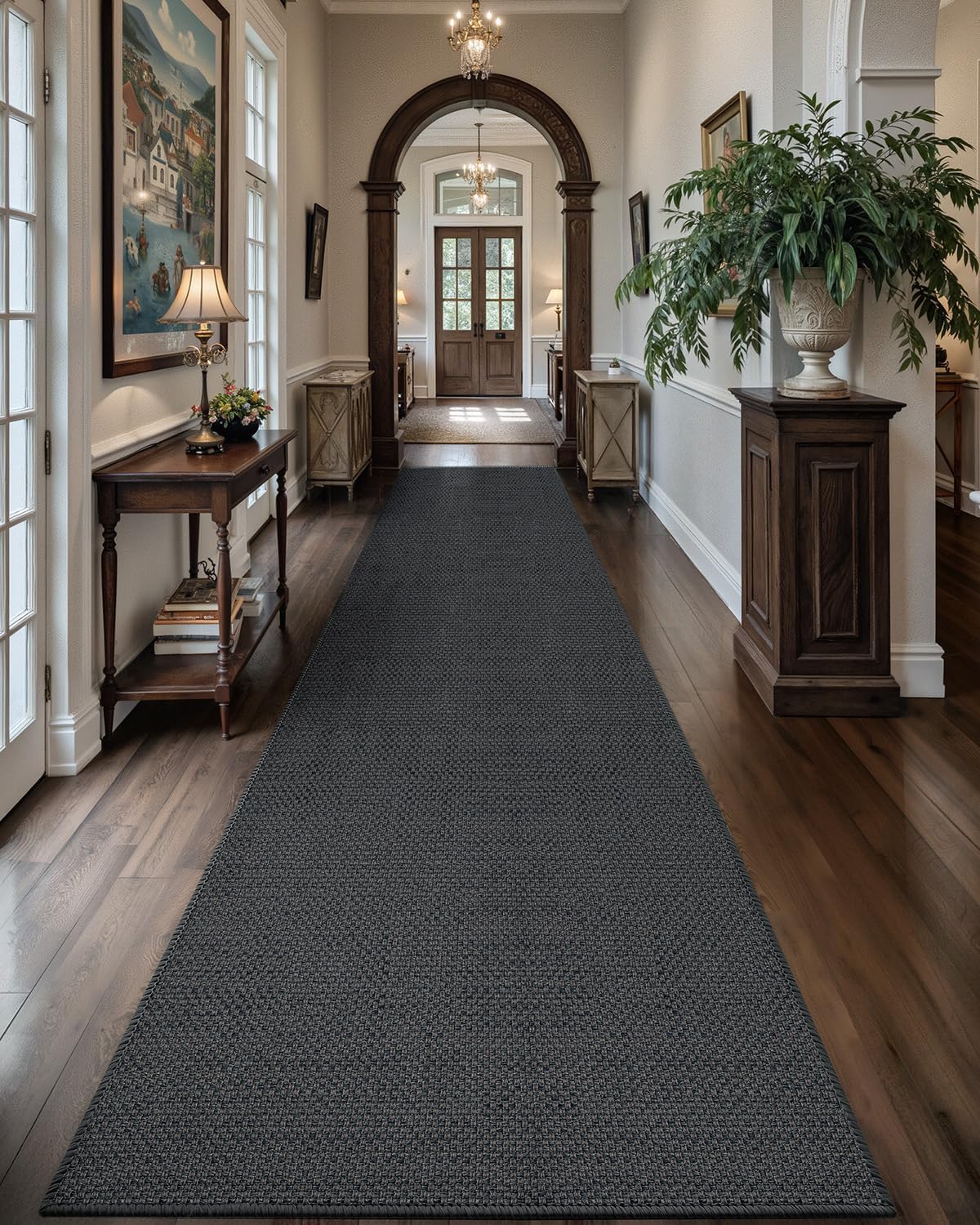 Color&Geometry Door Mat Runner Rug with Non Slip Rubber Backing
