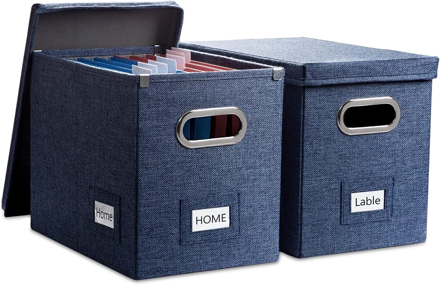 PRANDOM File Organizer Box Set - Stylish Collapsible Storage