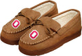 FOCO Mens College Team Logo Moccasin Slippers - Warm, Embroidered