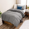 Twin/Twin XL Light Grey Comforter Set - Ultra-Soft All-Season