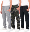 Boys Tech Fleece Open Bottom Sweatpants - Warm, Soft Fit