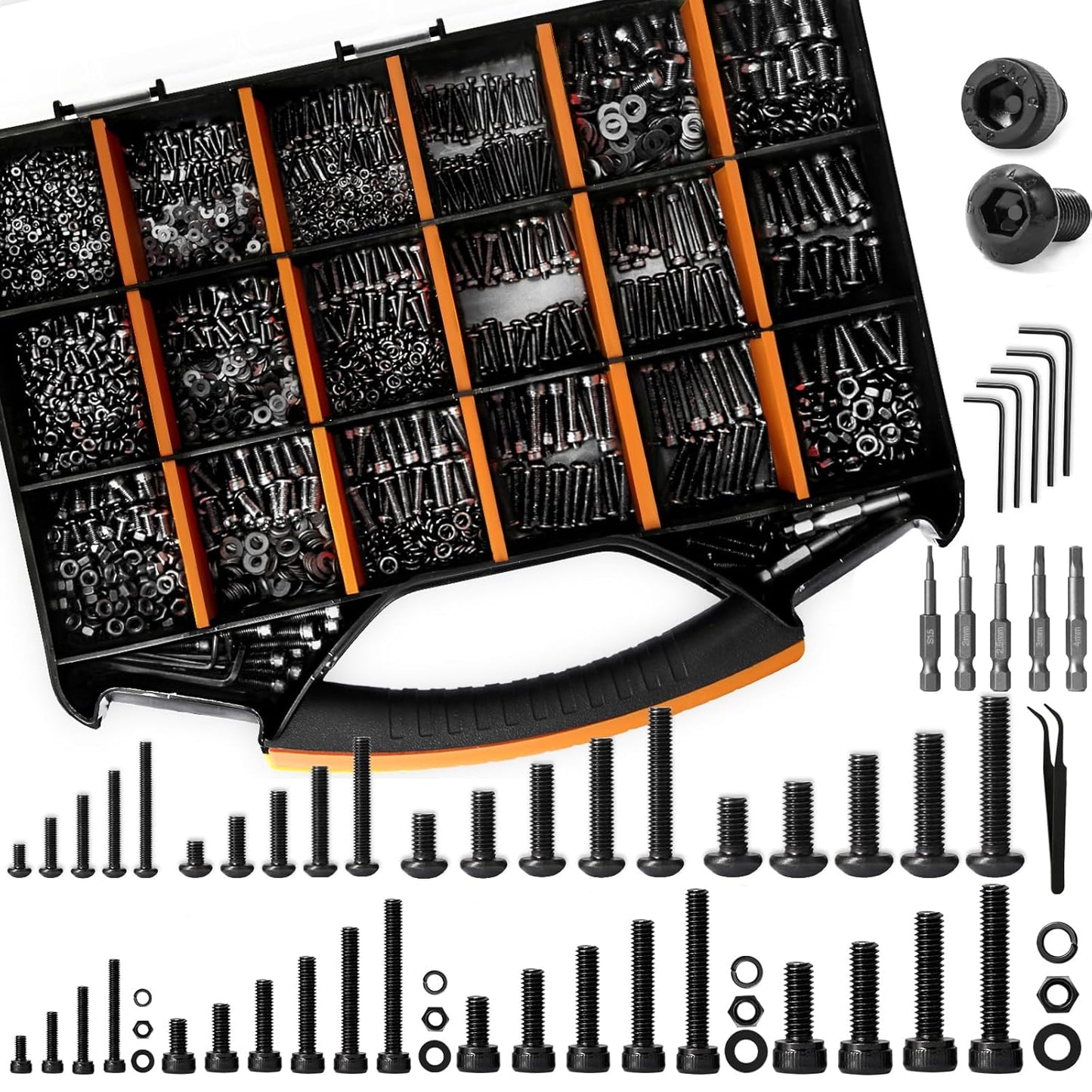 4071Pcs Nuts And Bolts Assortment Kit for 3D Printer Projects