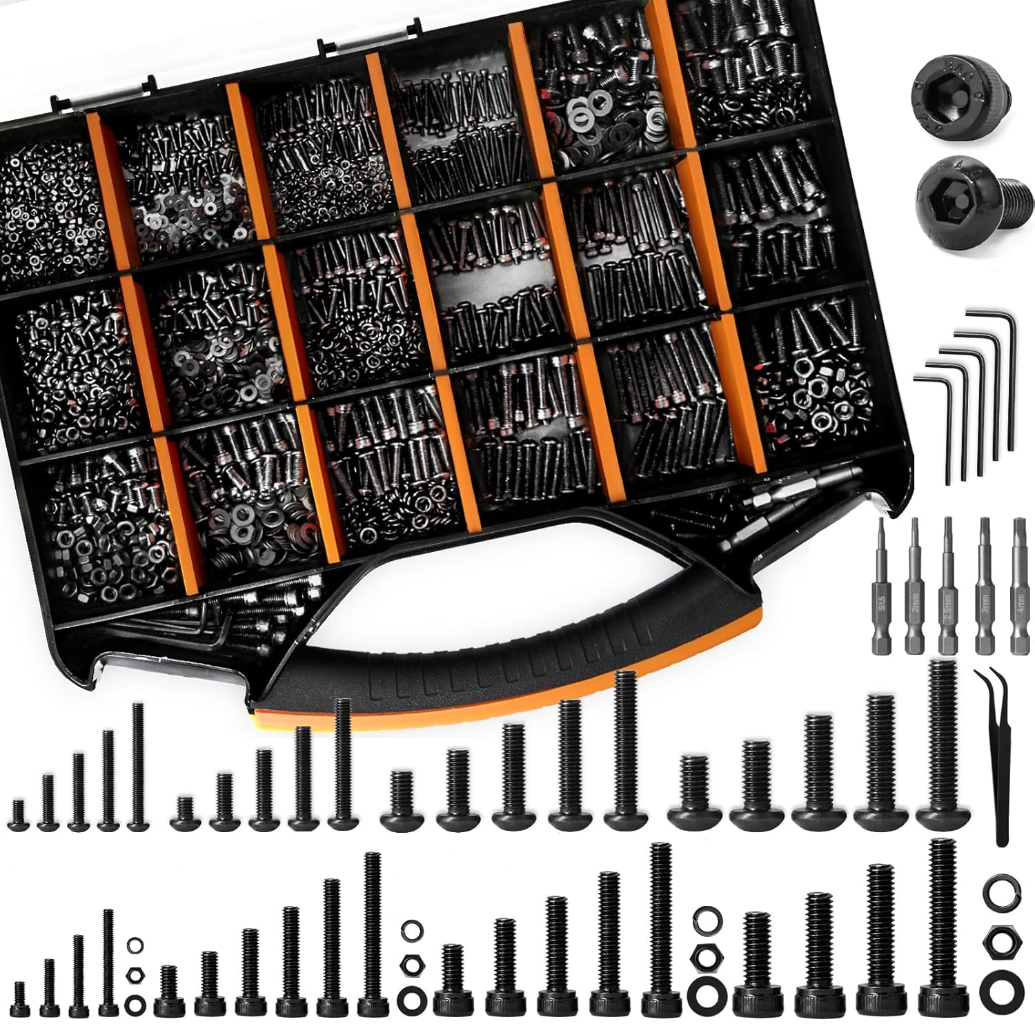 4071Pcs Nuts And Bolts Assortment Kit for 3D Printer Projects