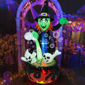 Halloween Inflatable Witch Outdoor Decoration 6FT - LED Cauldron