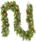 1PC 9FT Artificial Norfolk Pine Garland - Real Touch Winter Greenery