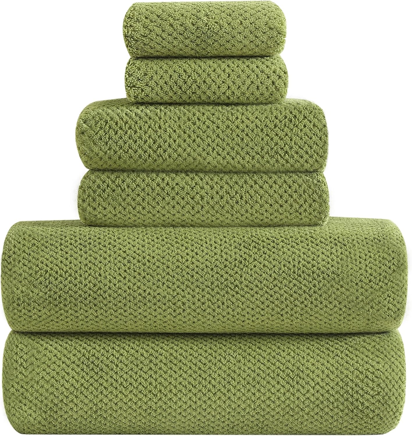 Extra Large Microfiber Bath Towels Set of 6 for Ultimate Comfort
