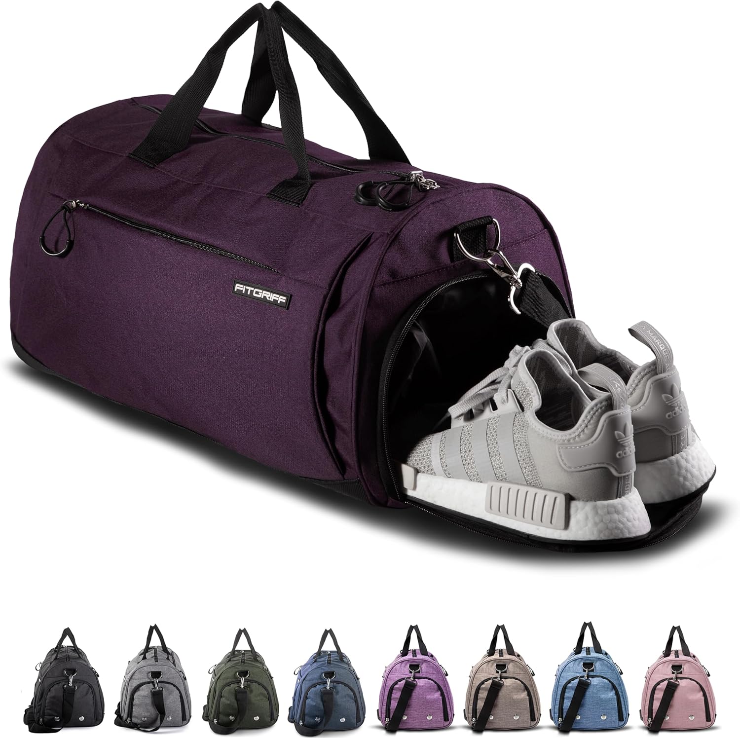 Fitgriff Gym Bag for Men & Women - Stylish Duffle for Travel