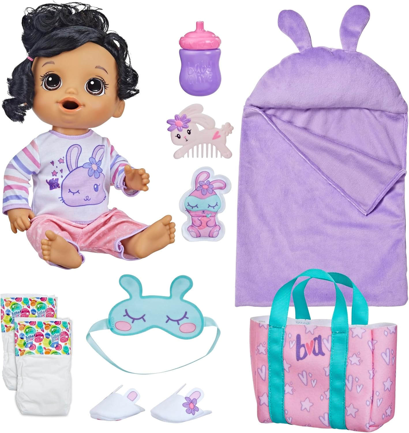 Bunny Sleepover Baby Doll Set for 3-Year-Olds