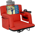 Reclining Stadium Seats for Bleachers with Back Support - Wide Comfort