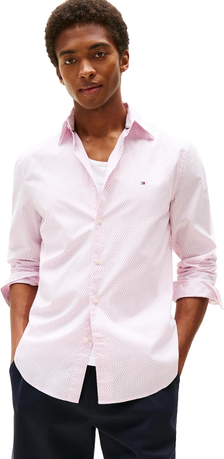 Tommy Hilfiger Long Sleeve Poplin Regular Fit Men's Shirts