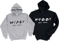 Matching Personalized Wife and Husband Sweatshirts - Cozy Couple
