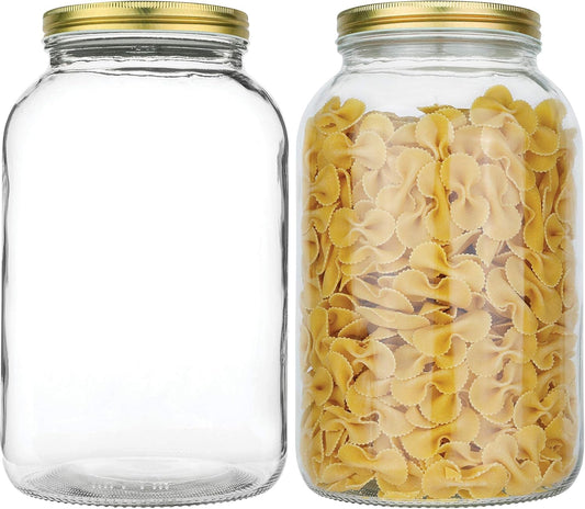 1 Gallon Glass Mason Jars - Perfect for Kombucha and Canning