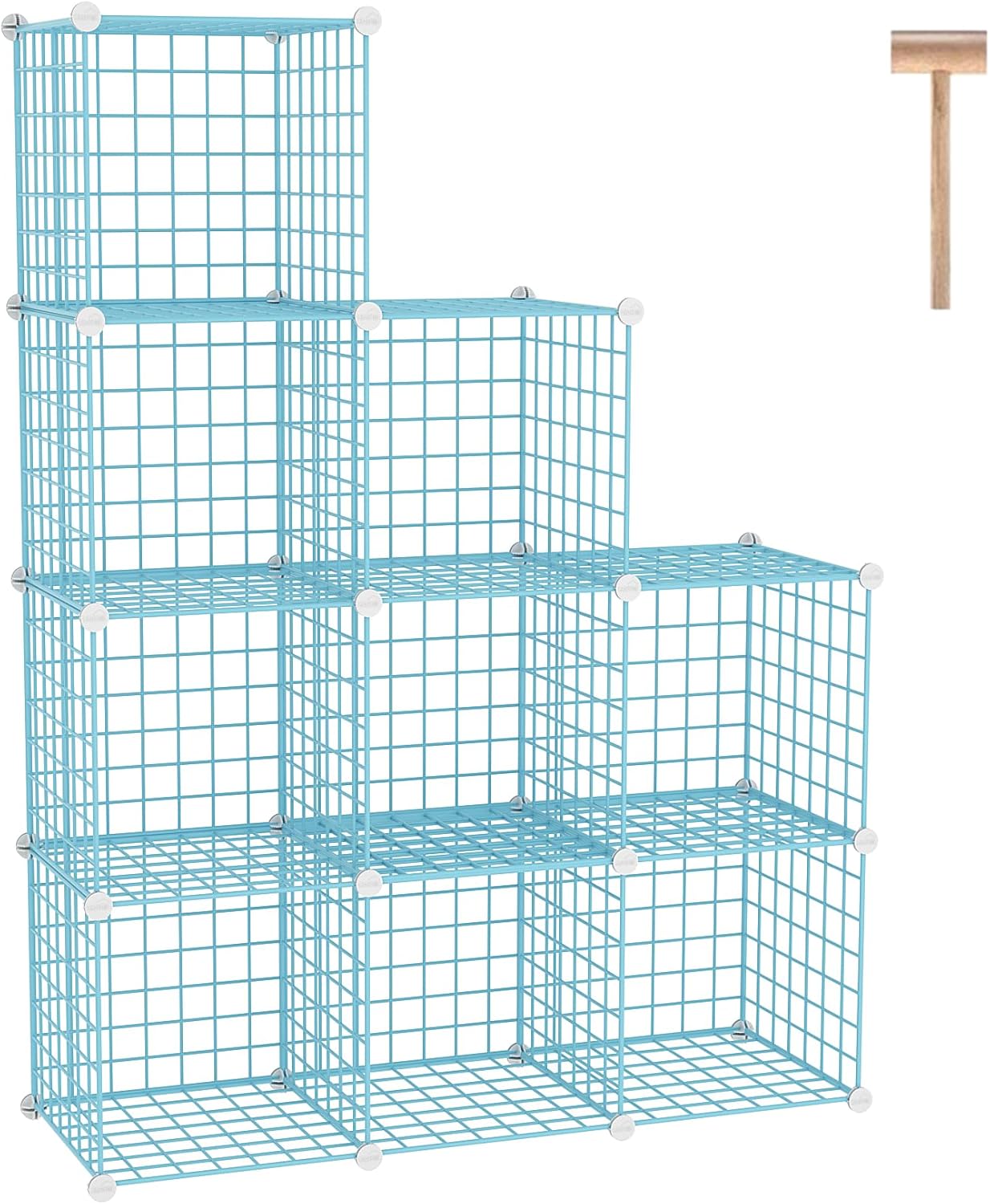C&AHOME Wire Cube Storage: Versatile 9-Cube Organizer for Home