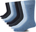 Calvin Klein Mens Dress Socks 8 Pack - Breathable Cotton Crew Men's